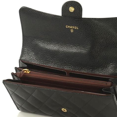 chanel classic caviar small wallet|Long Wallets .